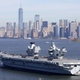 HMS Queen Elizabeth entering New York harbor, October 2018.